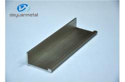 China 2 Meter Alloy 6063-T5 Silver  Brushed Aluminium Extrusion Profile For Cabinet supplier