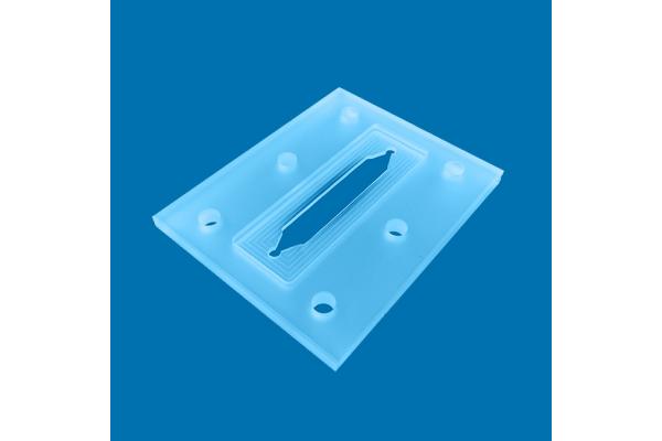 Perforated Slotted Custom Glass Parts High Precision Frosted Glass Plate