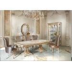 American style luxury long dining table set with factory price for sale