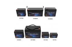 China Waterproof Mobile rV LiFePO4 Lithium Ion Camper Battery 12.8V Bluetooth BMS supplier
