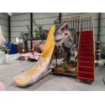 Fiberglass Dinosaur Slides T Rex Slider With Stair Playground Equipment