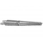 65 / 132 80 / 156 92 / 188 Conical Twin Screw Barrel Bimetallic Or Nitrided Treatment for sale