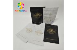 China Plastic zipper matte black Snack Bag Packaging stand up resealable coffee k pouch supplier