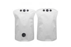 China 400g Matte White Stand Up Pouch 110 Microns Zipper Top See Through Pouches supplier