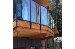 China Indoor Balcony Glass Railing Minimalism Style Customization supplier