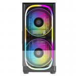 ATX Chassis PC Gaming ARGB Acrylic Glass PC Case 2x200MM LED Lighting for sale