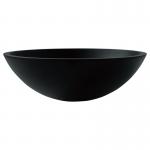 Hotel Acid Matt Black Basin Round Bathroom Glass Anti Rust Finish