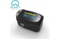 China Full Black OLED FDA Medical Fingertip Pulse Oximeter For Wellness Use supplier