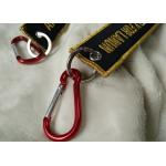 2.5cm 3D Gold Embroidery Logo Keychains