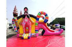 China Sugar Shack Bouncy Castle Slide Inflatable Combo Bounce House For Amusement supplier