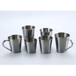 Brushed Stainless Steel Utensil 300ml 400ml Metal Tumbler Cups for sale