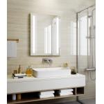 LED Lighted Rectangular Bathroom Vanity Mirrors With Decorative Frameless Design for sale