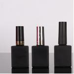 UV gel glass bottle manufacturers nail polish oil Glass Cosmetic bottle with brush for sale