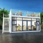 Steel frame Flat Pack Container House Dormitory Prefab Container Home for sale