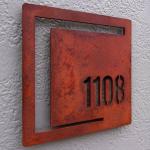 Laser Cut House Room Metal Door Name Plaques Garden Metal Ornaments for sale