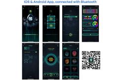 China App And Gesture Control Smart LED Face Mask Rechargeable supplier
