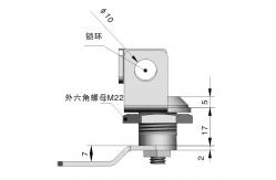 China Padlockable Quarter Turn Lock Chrome Coated Industrial Cam Cylinder Locks supplier