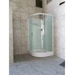 Fan Shaped Steam Shower Room With White Polly Background 900x900mm for sale