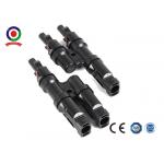 1 Pair Of T Solar Panel Branch Connectors Cable Coupler Combiner Male / Female for sale