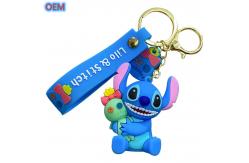 China OEM factory custom Cute Cartoon Keychain Customize 3d Plastic PVC Keychain supplier