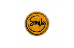 China Felt Fabric Smiley Face Patches Iron On Glitter Chenille Embroidery Patch supplier