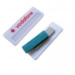 Custom Acrylic Name Badges Magnetic Employee Name Tags With Insert Name Paper Window for sale