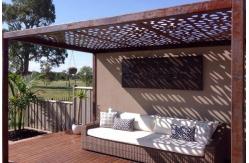 China OEM Residential Aluminum Fence Panels Fireproof Foldable Trellis Privacy Fence supplier