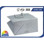 Glossy / Matt Custom Printed Paper Bags With Handle Rope For Garment