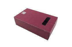 China Rope Handle Cardboard Holiday Mailer Boxes For 2 Pack Wine Bottles supplier