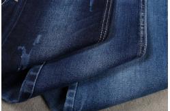 China 10.3oz Sanforizing Dark Blue Spandex Cotton Polyester Denim Fabric supplier
