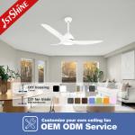 Remote Control Plastic Ceiling Fan With Integrated 18 Watt LED Light