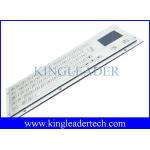 Brushed IP65 Kiosk Metal Industrial Keyboard With Touchpad Panel Mount From The Back