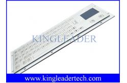 China Brushed IP65 Kiosk Metal Industrial Keyboard With Touchpad Panel Mount From The Back supplier
