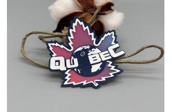 China Customised Eco Friendly Coloured Base Silicone Printed Labels For Garments supplier