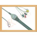 10 Pin 5 Leads Grabber IEC Datex Ohmeda Ecg Cable With Copper Conductor for sale