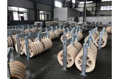 China 2T Single Wheel Nylon Conductor Stringing Blocks 660mm Diameter supplier