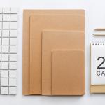 Multiple Size Writing Journal Notebook With Kraft Brown Soft Cover Material for sale