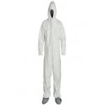 SMS Disposable Tyvek Coveralls Low Lint With Front Zipper Closure for sale
