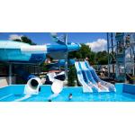 Hot Dipped Galvanized Steel Fiberglass Water Slide For Aqua Park for sale
