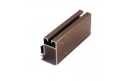 China Factory Price Anodized Brown Aluminum window Frame Extrusions Sliding Window Profile supplier