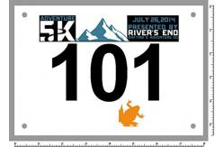 China Screen Printing Race Bib Numbers Rectangular Customized Colors supplier