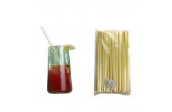 China 4x200mm Natural Wheat Drinking Straws Renewable Eco Friendly supplier
