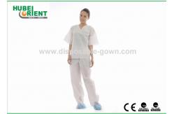 China Splash Resistant 45gsm SMS Disposable Pajamas For Medical Use In Operating Room supplier