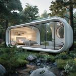 20FT Outdoor Movable Apple Cabin House Modern Tiny Cabin House for sale