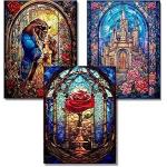 30x40cm Round 5D Diamond Art Painting Kits DIY Diamond Painting Set For Kids Adults for sale