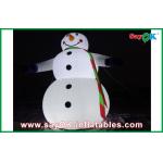 Outdoor 5m Giant Lighting Inflatable Christmas Snowman Decoration for sale