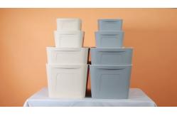 China Grey Stackable Underwear Plastic Storage Box supplier
