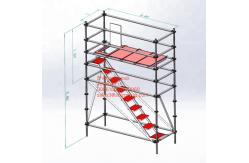China Customized Mobile Steel Scaffold Aluminium Access Tower diagonal pipe supplier