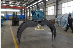China Excavator Attachment Hydraulic 360 Degree Rotating Rock Grabber supplier