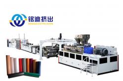 China MINGDI Automatic Control Extruder Machine PET PLA PP PS Sheet Film Extrusion Line supplier